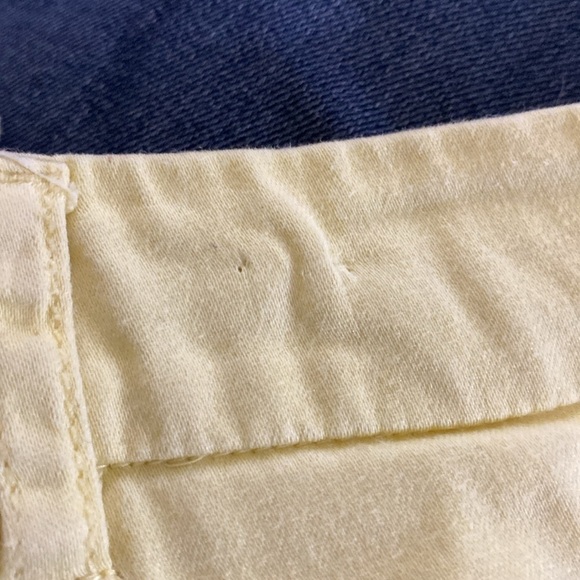 Larry Levine Capri Trouser Pant Light Yellow 8 - Picture 6 of 7